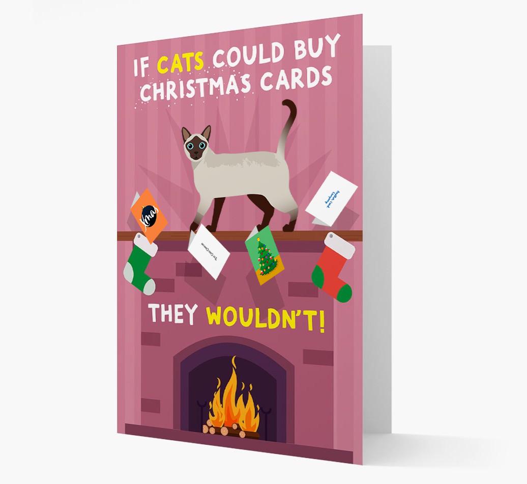 If Cats Could Buy Christmas Cards: Personalised {breedCommonName} Card