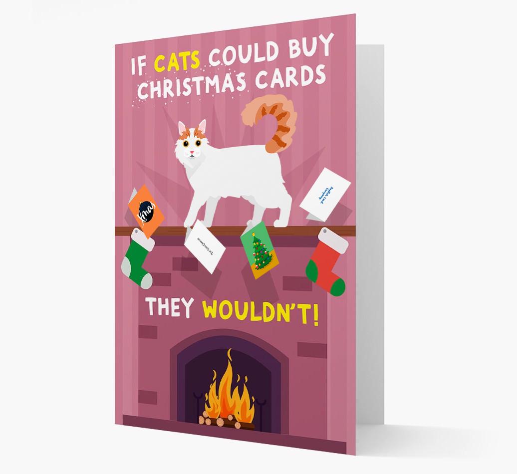 If Cats Could Buy Christmas Cards: Personalised {breedCommonName} Card