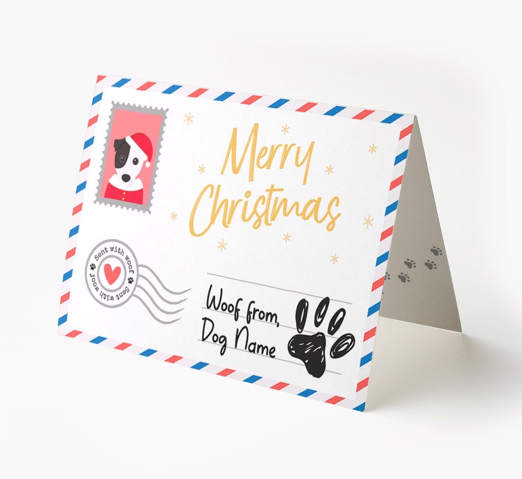 Happy Holidays Postcard: Personalized {breedFullName} Card