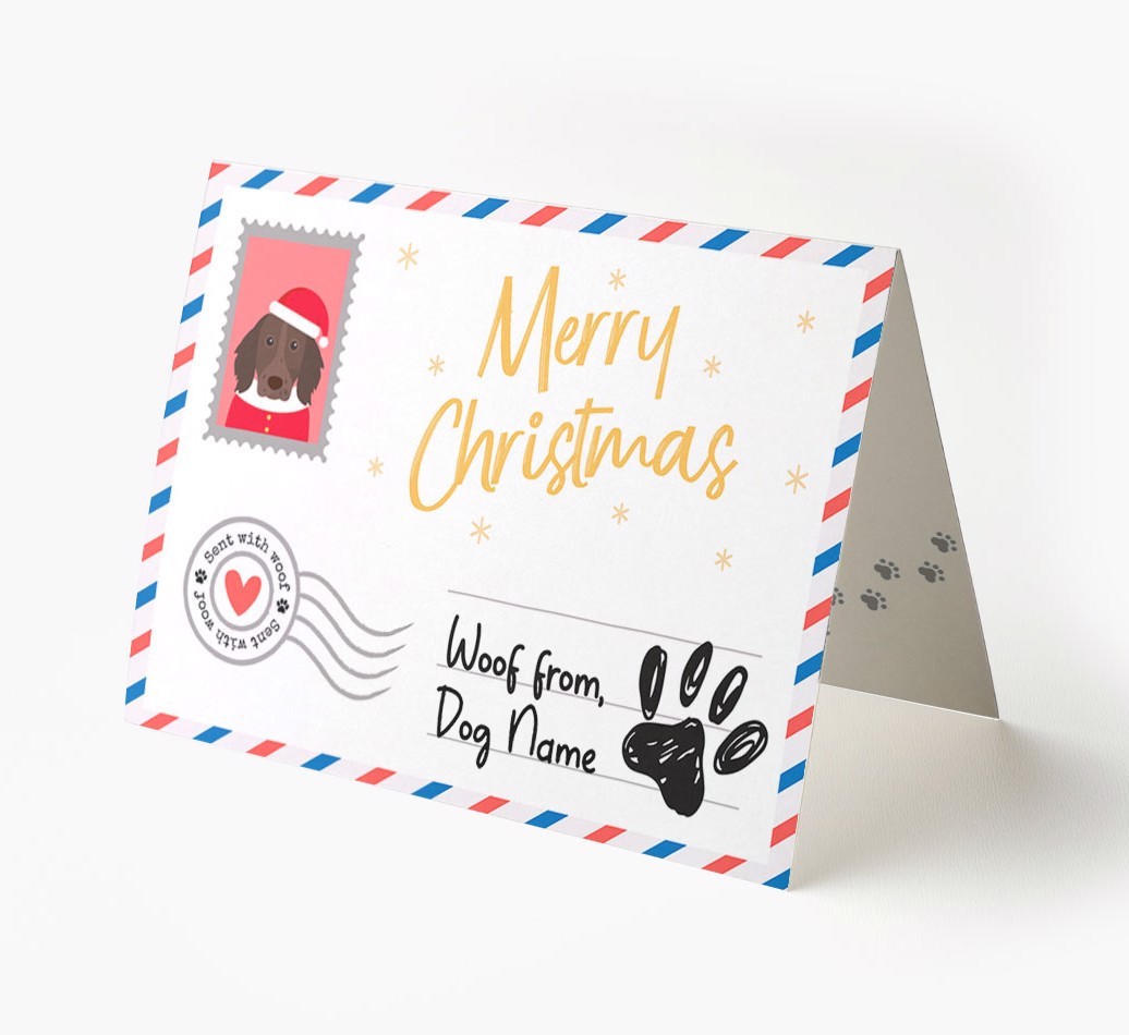 Happy Holidays Postcard: Personalized {breedFullName} Card