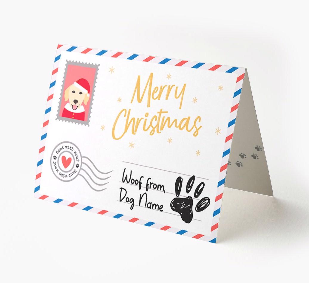 Happy Holidays Postcard: Personalized {breedFullName} Card