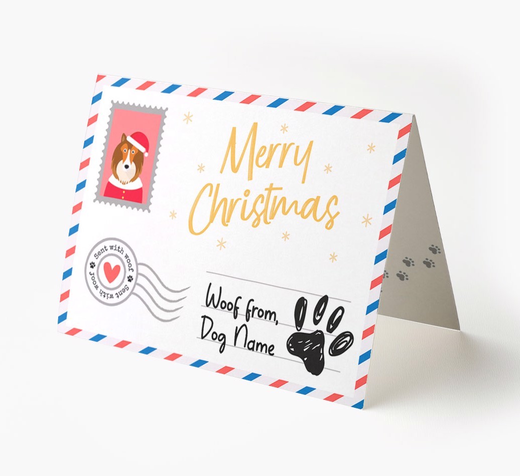 Happy Holidays Postcard: Personalized {breedFullName} Card