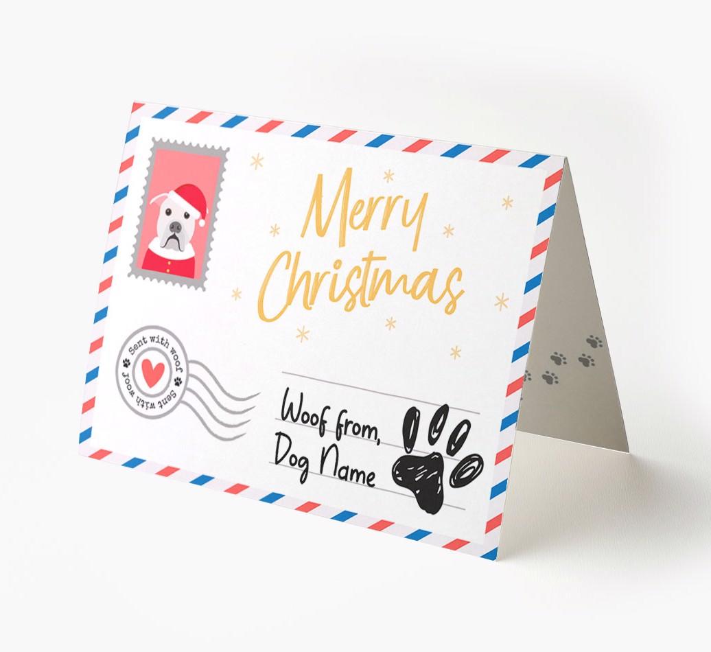 Happy Holidays Postcard: Personalized {breedFullName} Card