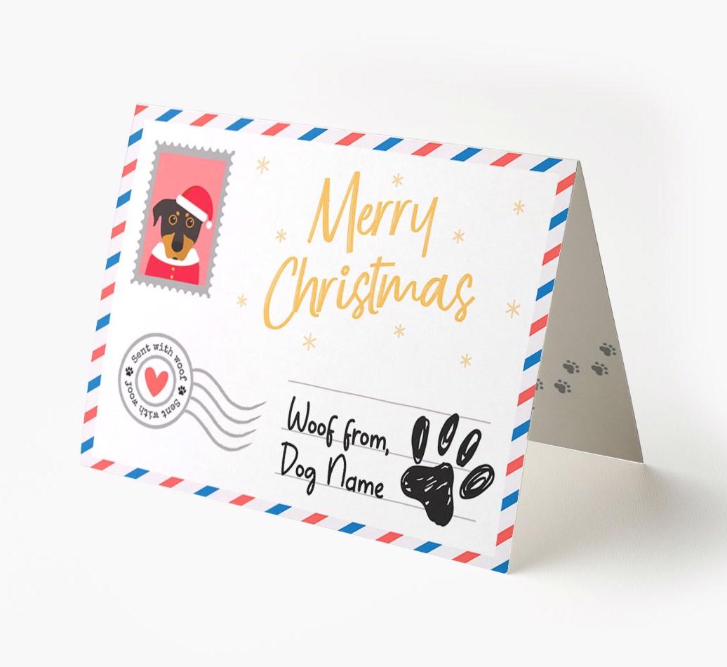 Happy Holidays Postcard: Personalized {breedFullName} Card