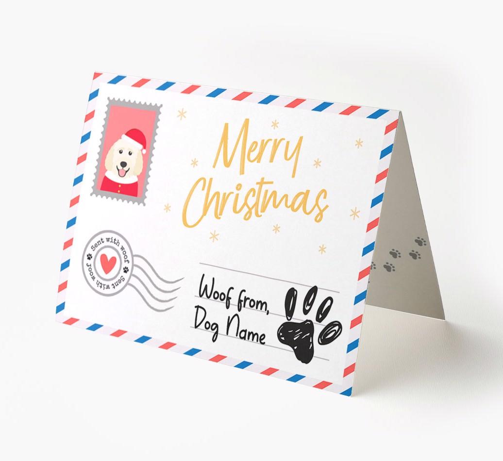 Happy Holidays Postcard: Personalized {breedFullName} Card