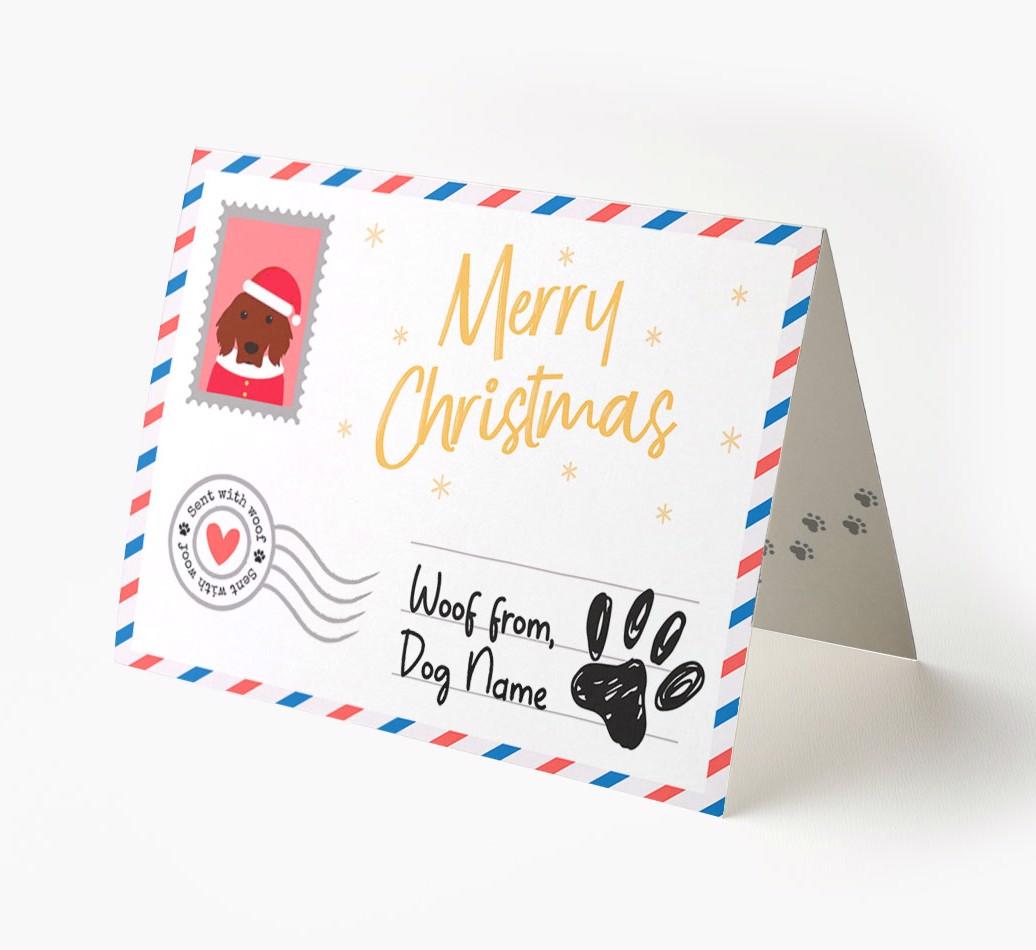 Happy Holidays Postcard: Personalized {breedFullName} Card