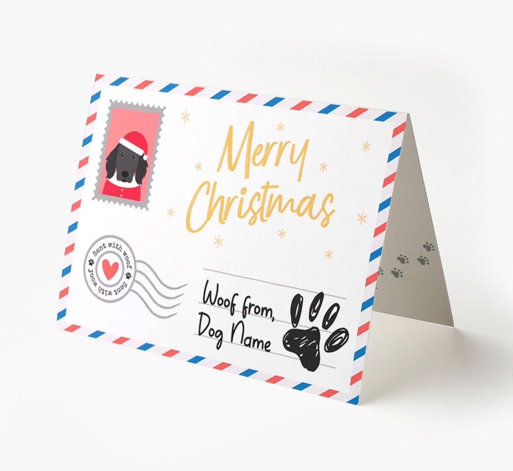Happy Holidays Postcard: Personalized {breedFullName} Card