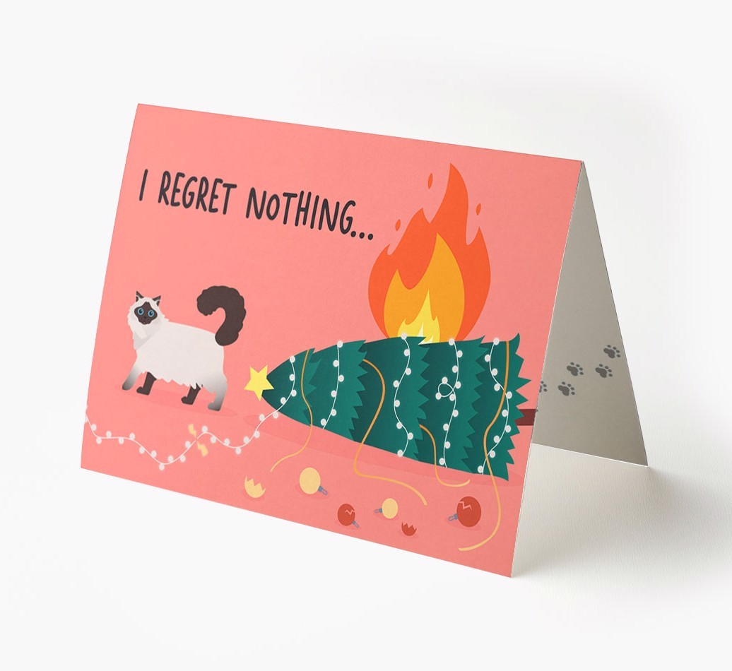 I Regret Nothing: Personalised {breedCommonName} Card