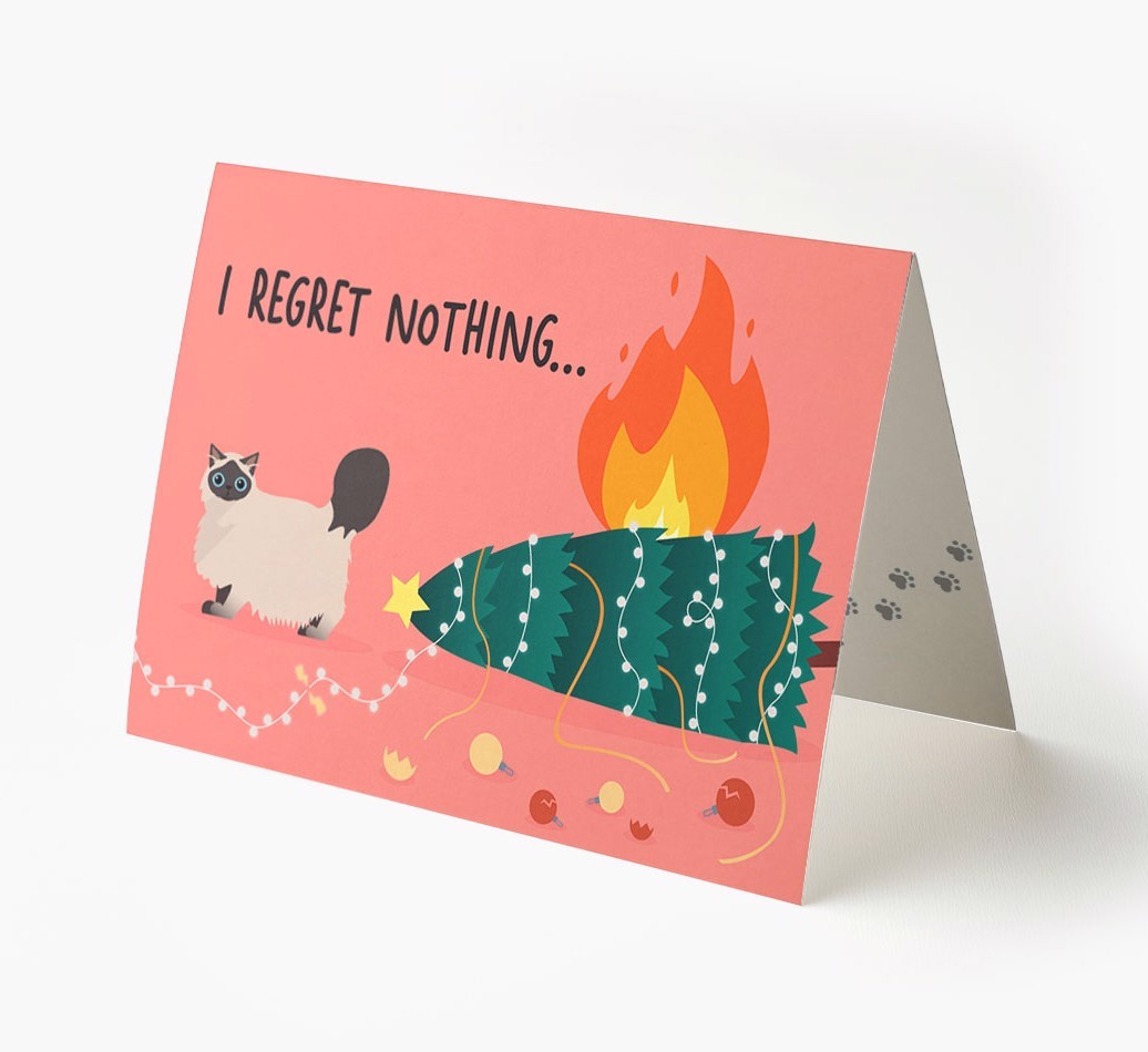 I Regret Nothing: Personalised {breedCommonName} Card