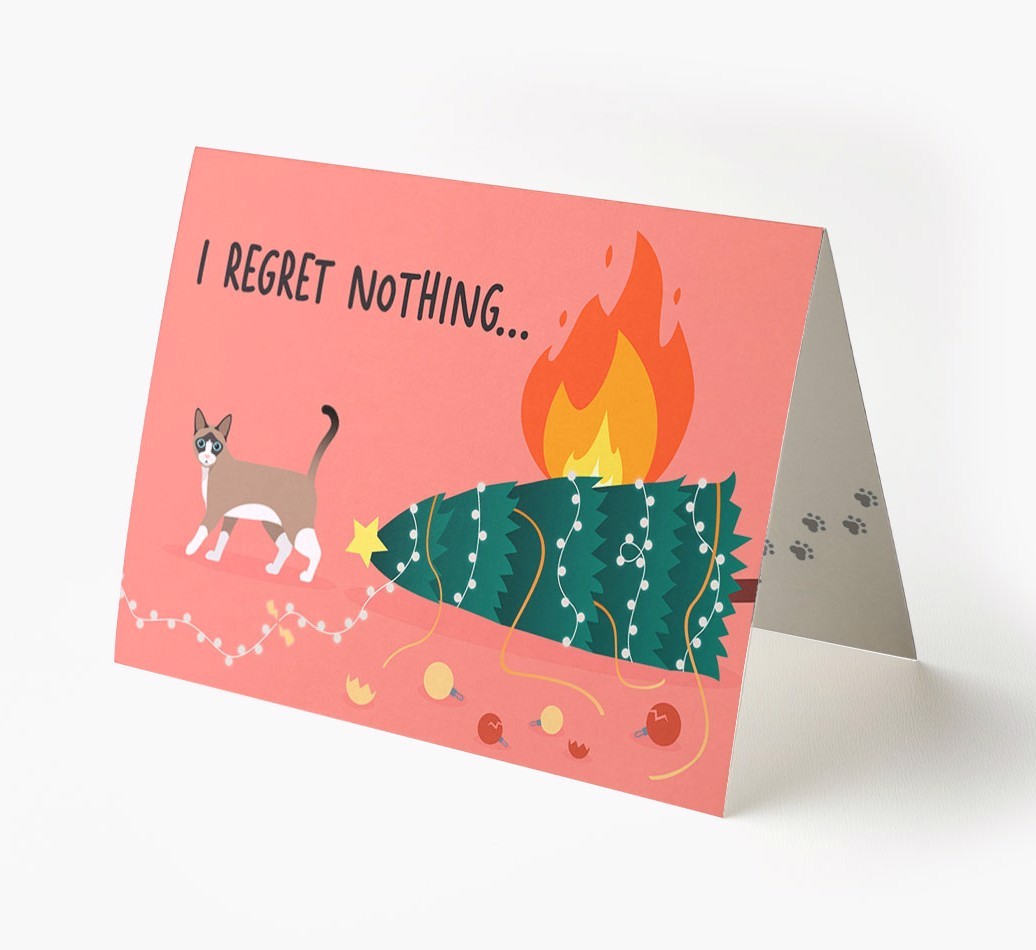 I Regret Nothing: Personalised {breedCommonName} Card
