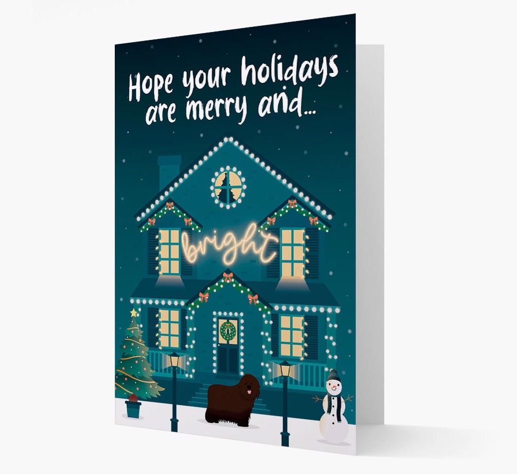 Merry And Bright: Personalized {breedFullName} Card