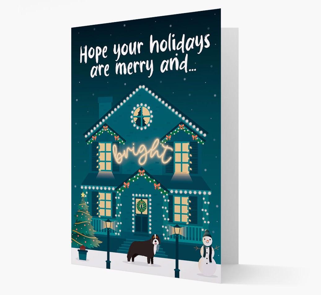 Merry And Bright: Personalized {breedFullName} Card