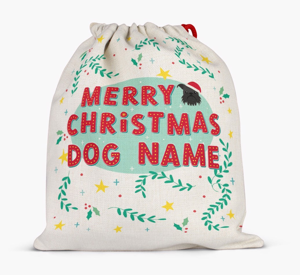 Merry Christmas: Personalised {breedFullName} Santa Sack