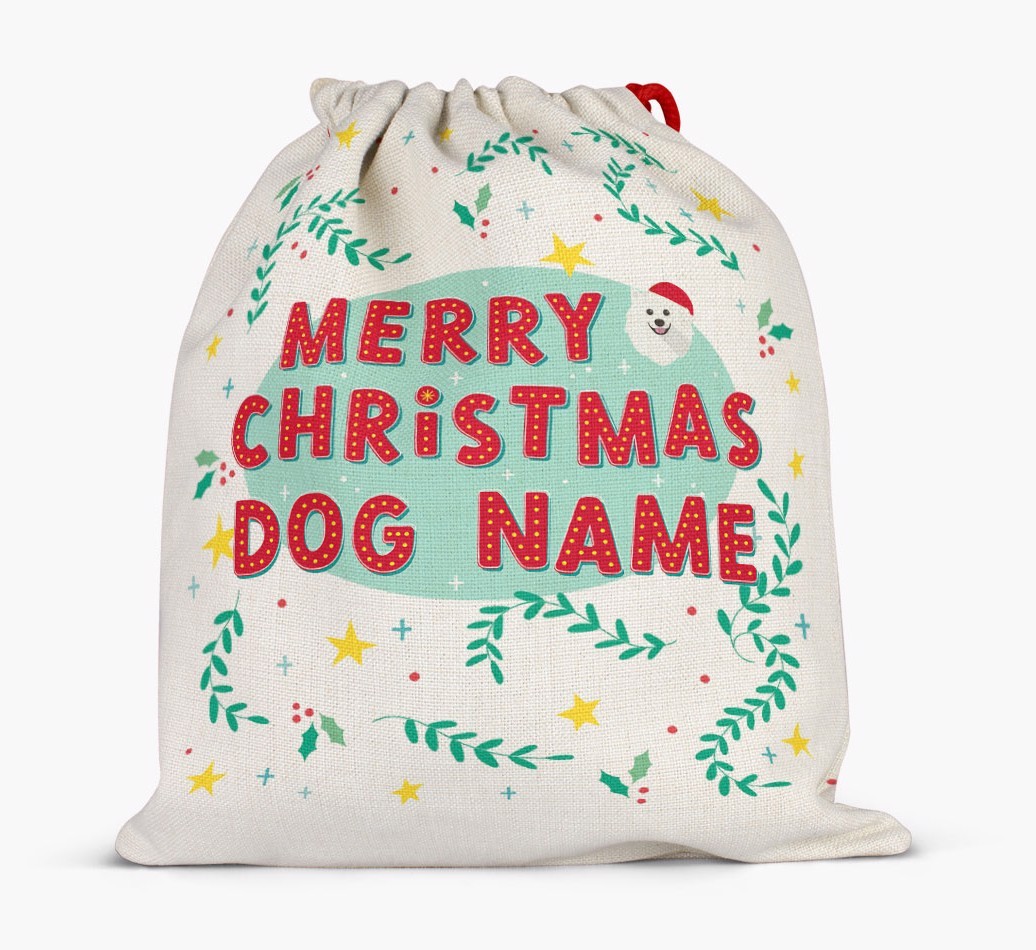 Merry Christmas: Personalised {breedFullName} Santa Sack