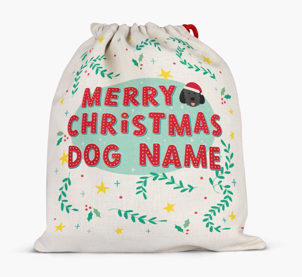 Merry Christmas: Personalised {breedFullName} Santa Sack