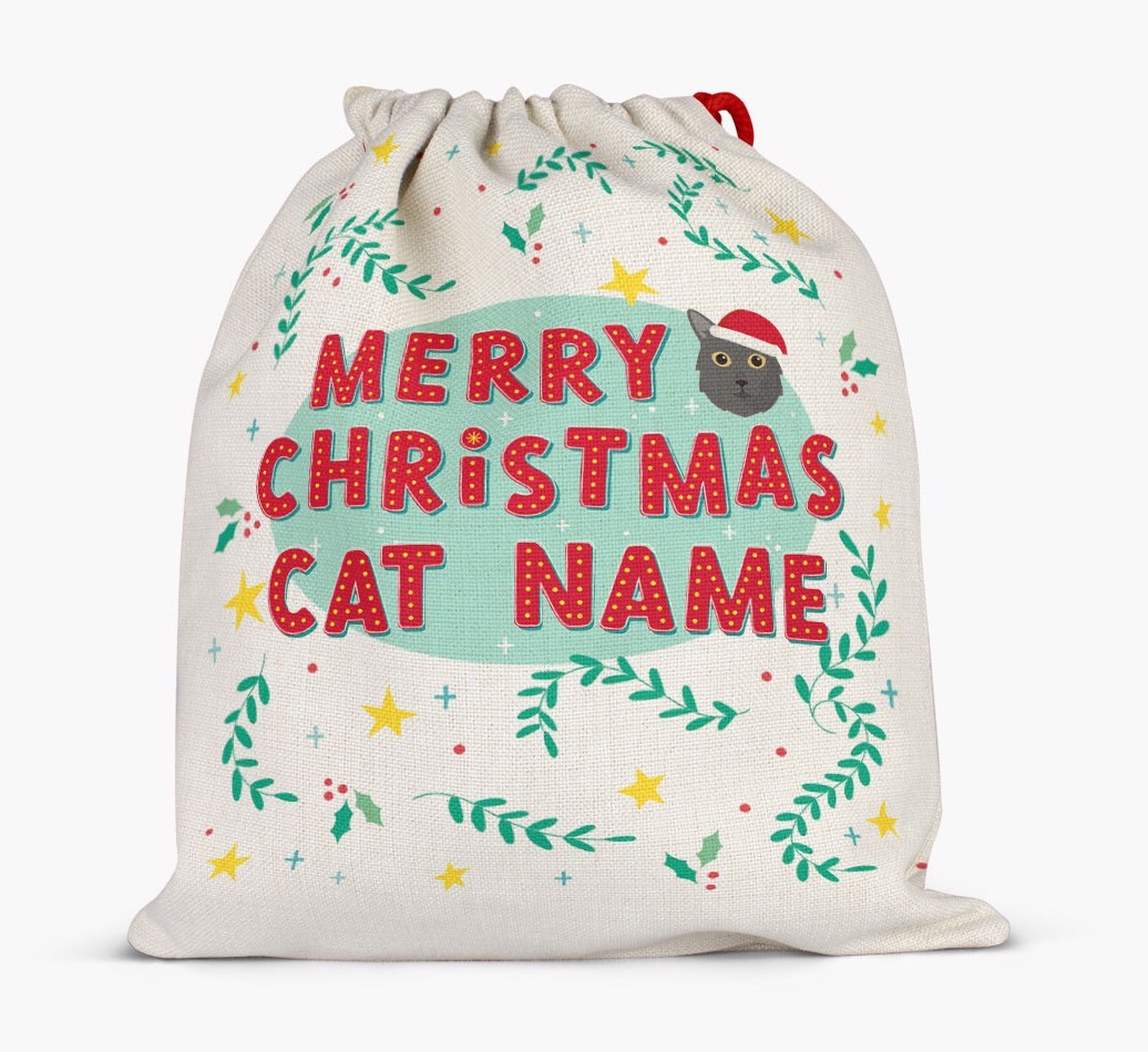 Merry Christmas: Personalised {breedFullName} Santa Sack