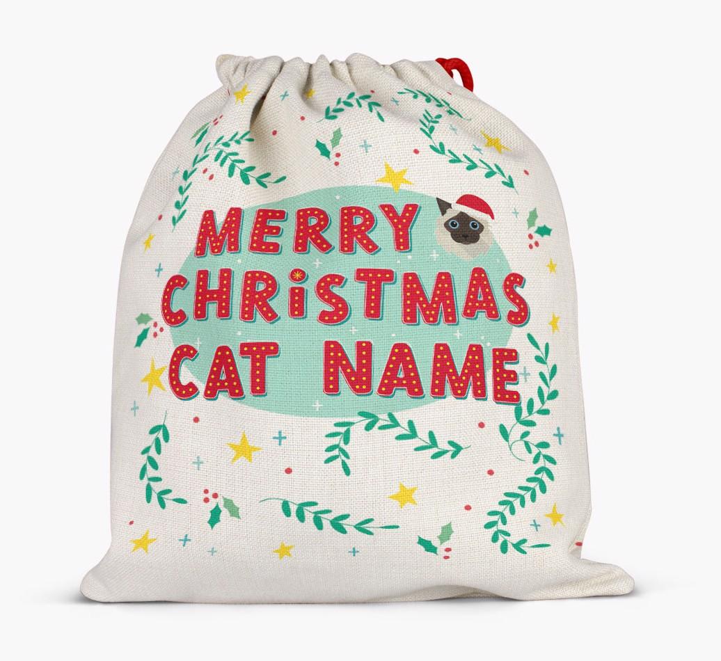 Happy Holidays: Personalized {breedFullName} Santa Sack