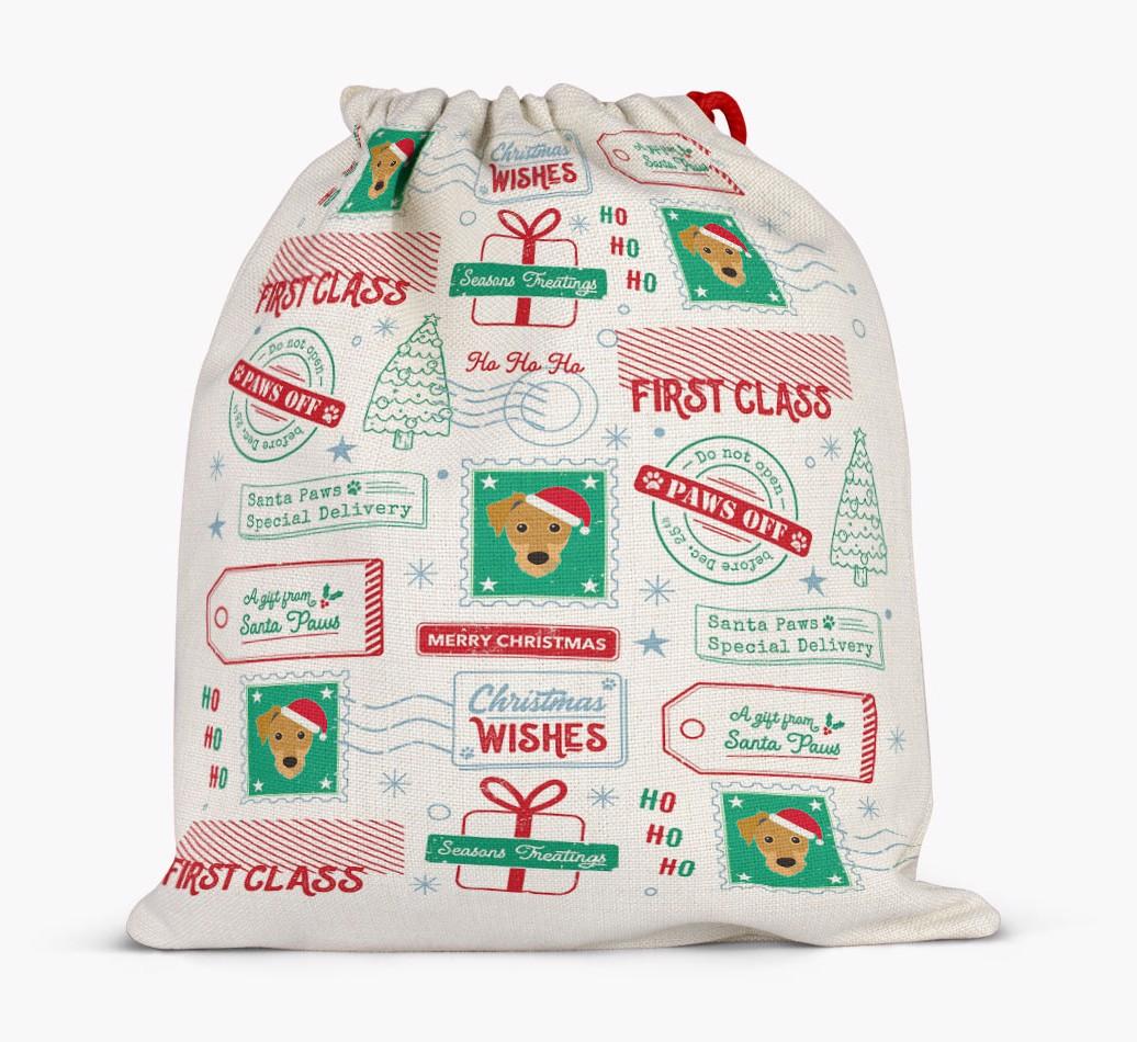 Christmas Rubber Stamps: Personalized {breedFullName} Santa Sack