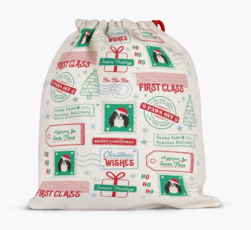 Christmas Rubber Stamps: Personalized {breedFullName} Santa Sack
