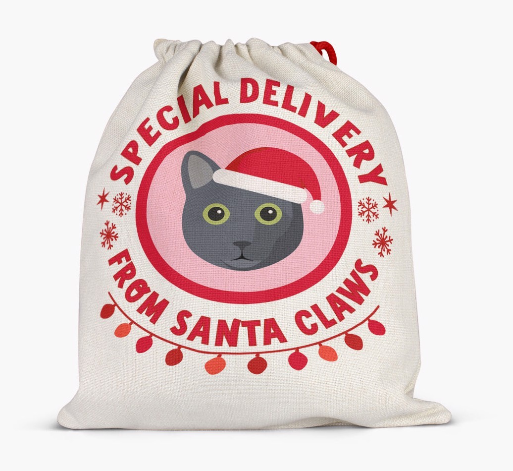 Special Delivery: Personalized {breedFullName} Santa Sack