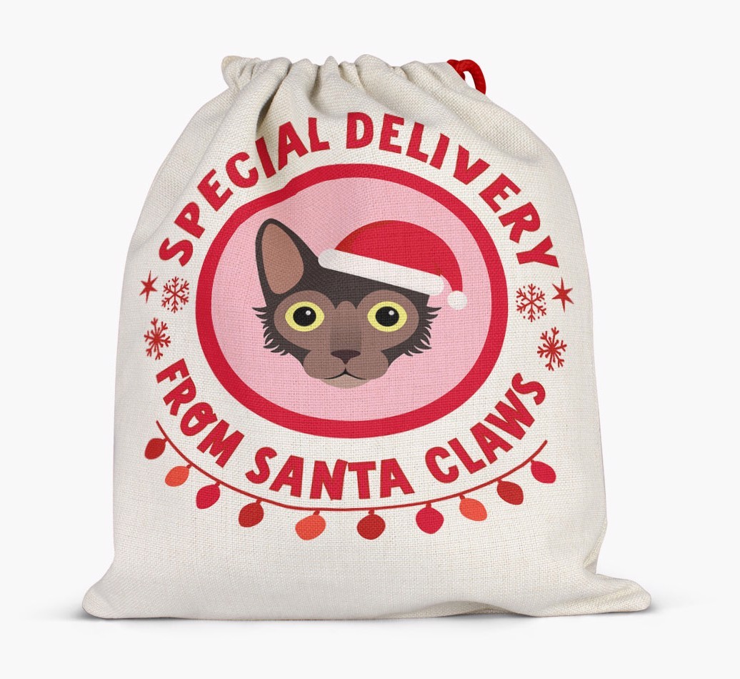 pecial Delivery: Personalised {breedCommonName} Santa Sack