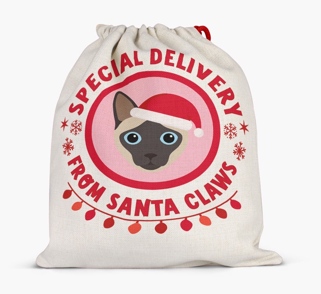 pecial Delivery: Personalised {breedCommonName} Santa Sack