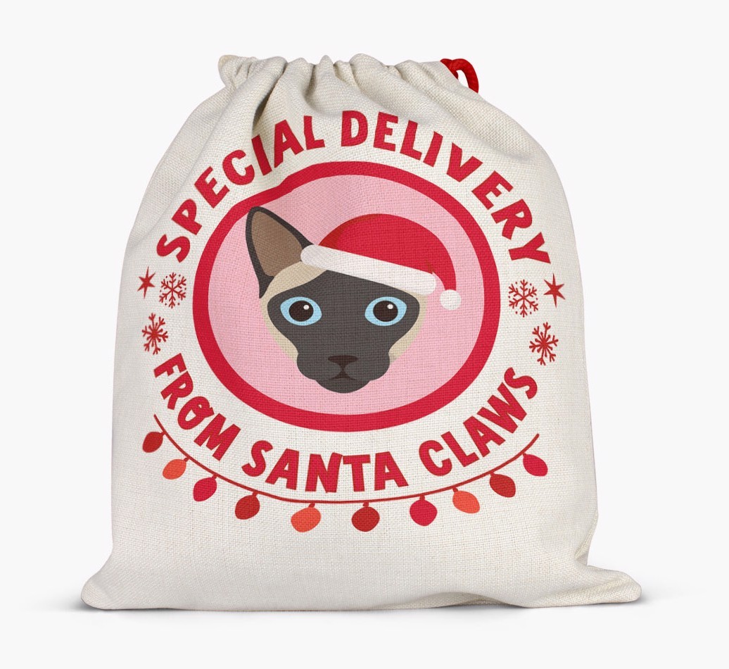 pecial Delivery: Personalised {breedCommonName} Santa Sack