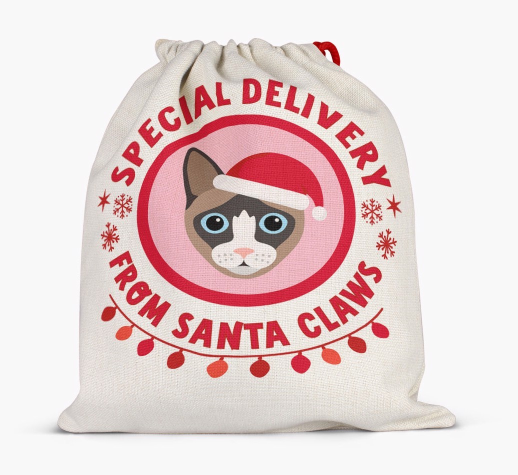 pecial Delivery: Personalised {breedCommonName} Santa Sack