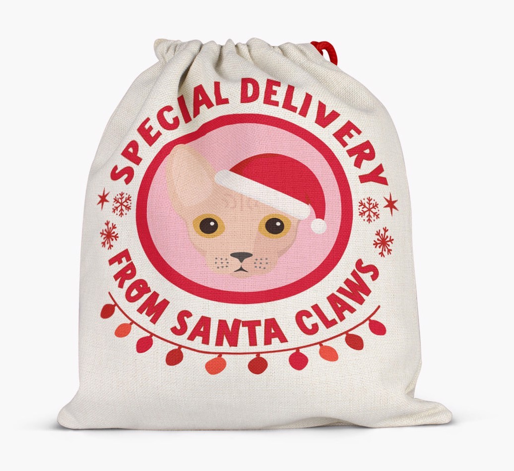 pecial Delivery: Personalised {breedCommonName} Santa Sack