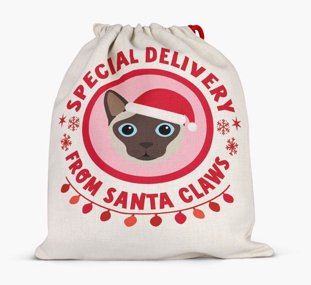 Special Delivery: Personalized {breedFullName} Santa Sack