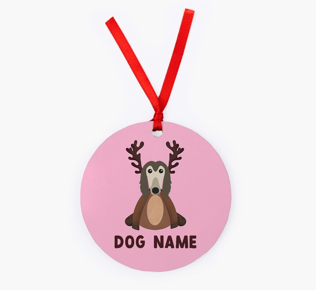 Reindog: Personalized {breedFullName} Christmas Decoration
