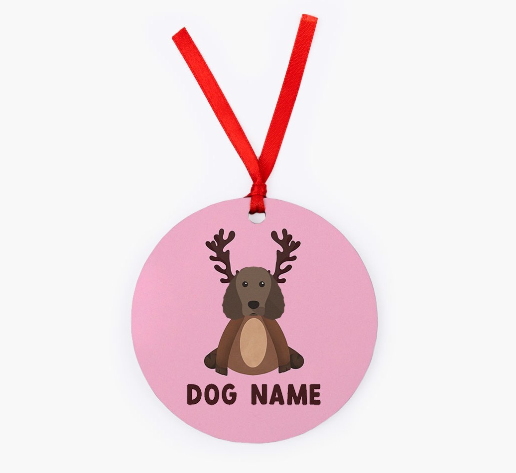 Reindog: Personalised {breedFullName} Christmas Decoration