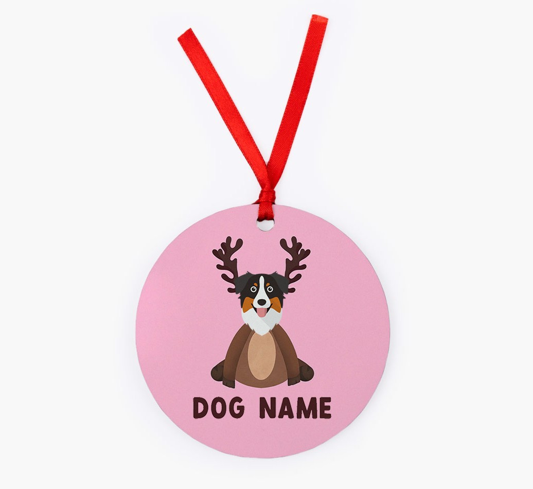 Reindog: Personalised {breedFullName} Christmas Decoration
