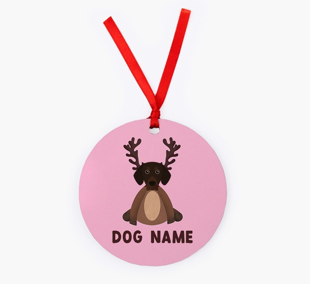 Reindog: Personalised {breedFullName} Christmas Decoration