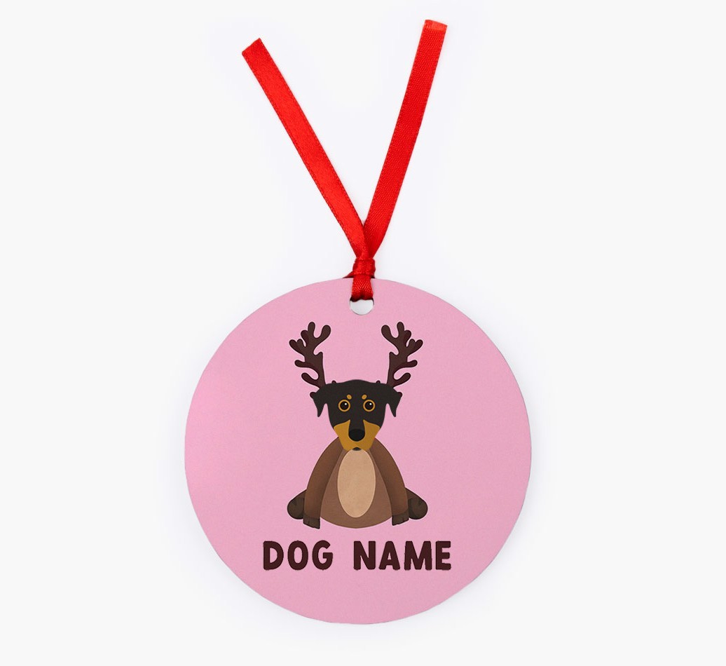 Reindog: Personalized {breedFullName} Christmas Decoration