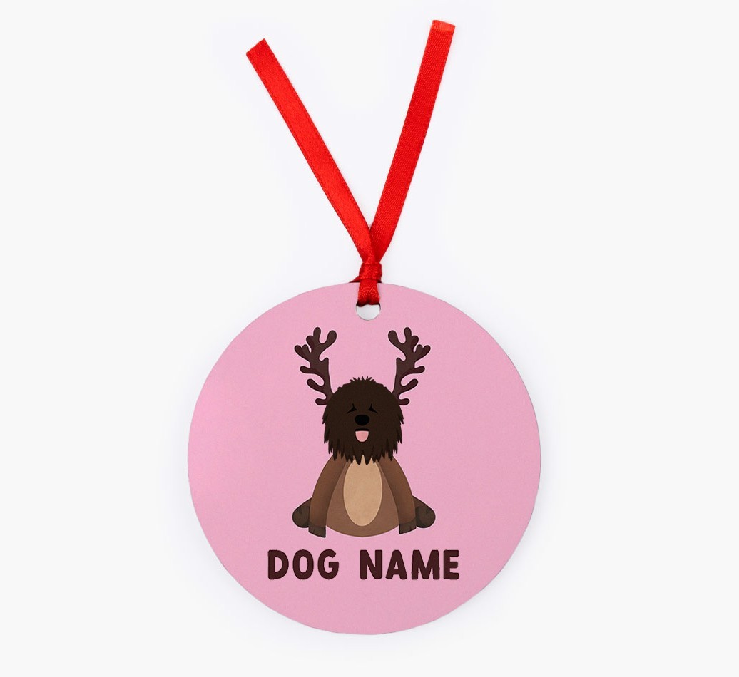Reindog: Personalised {breedFullName} Christmas Decoration