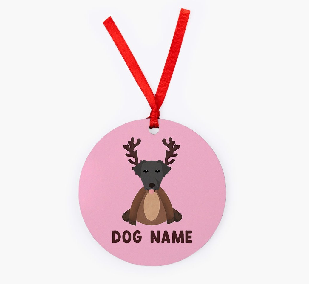 Reindog: Personalized {breedFullName} Christmas Decoration