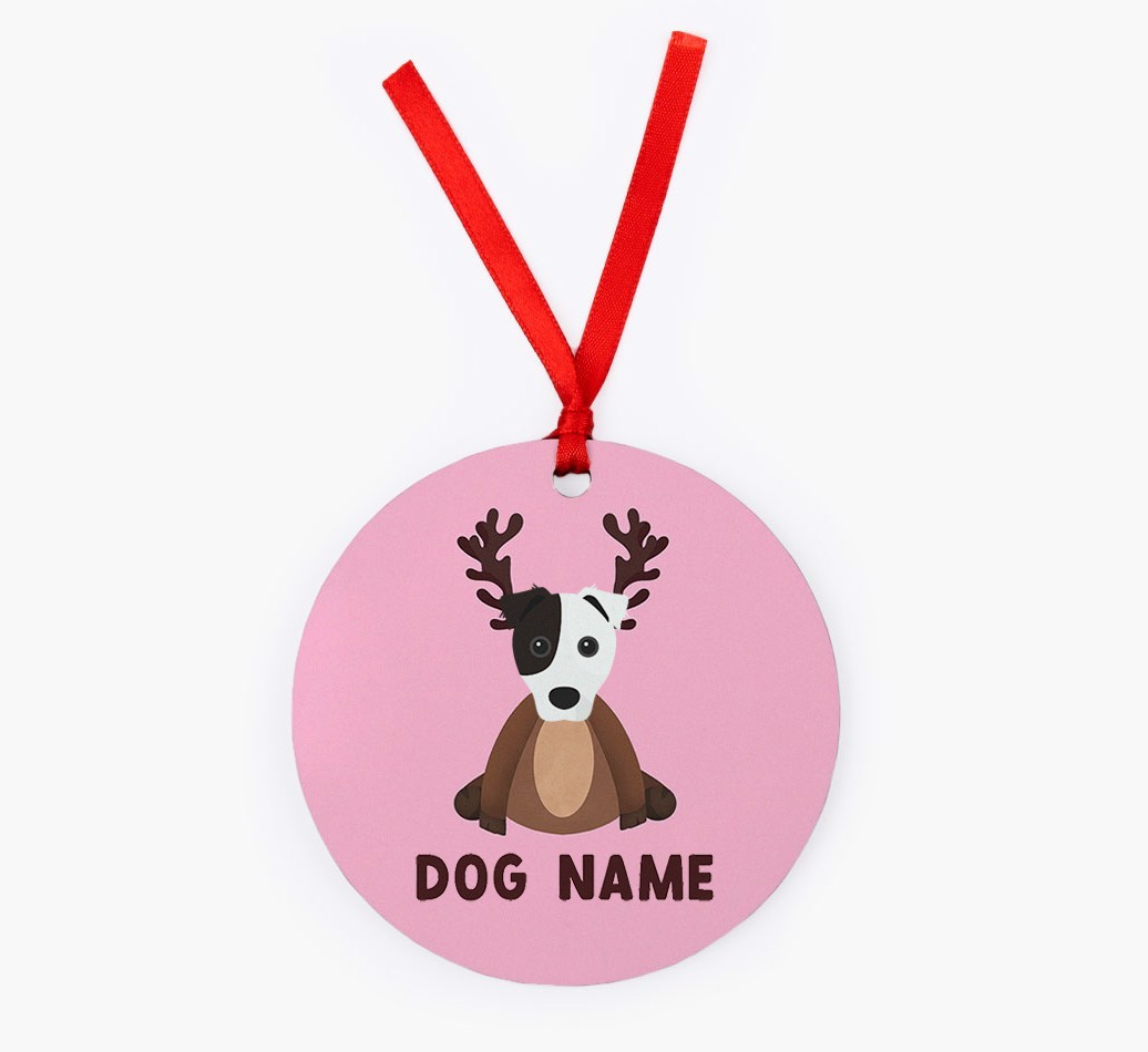 Reindog: Personalized {breedFullName} Christmas Decoration