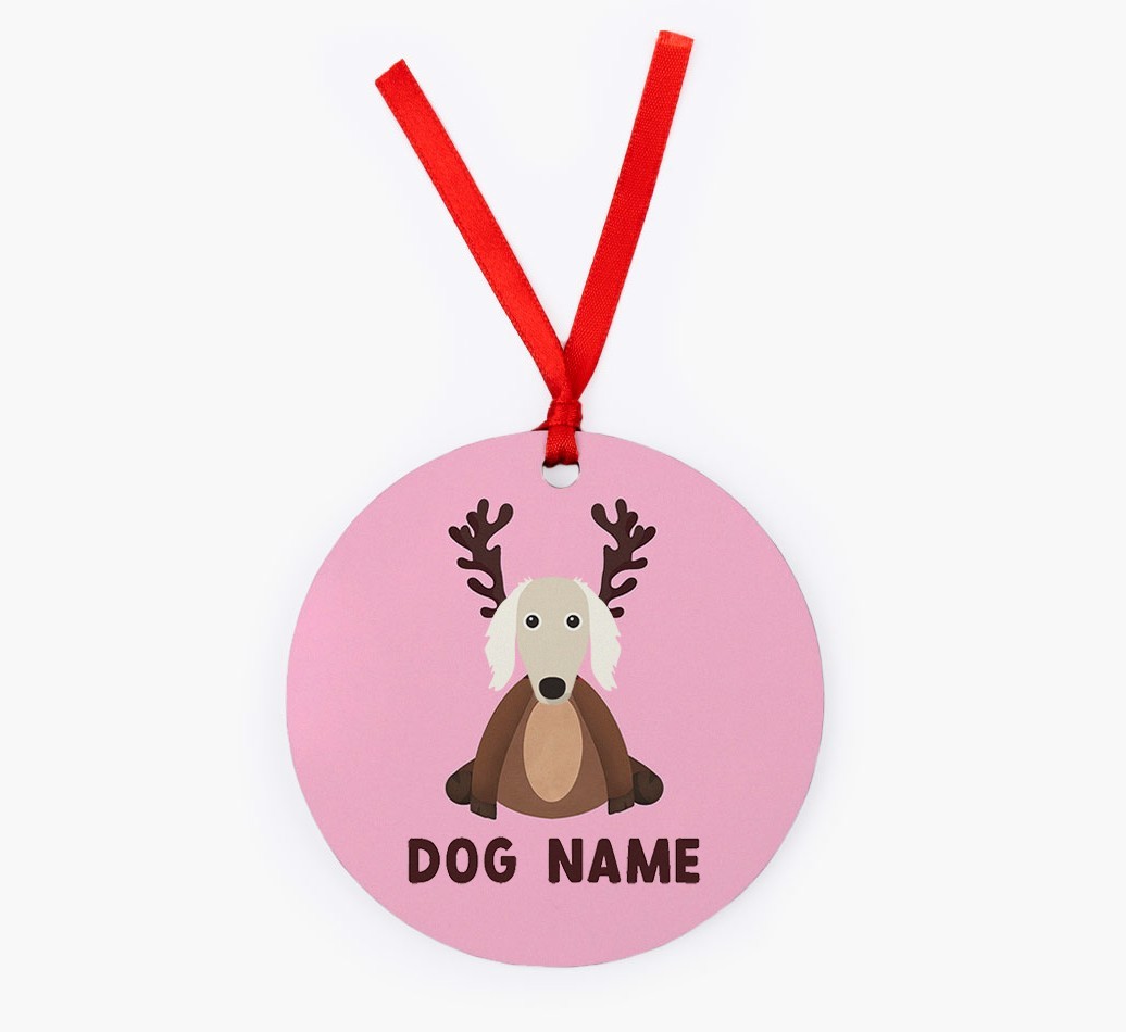 Reindog: Personalised {breedFullName} Christmas Decoration