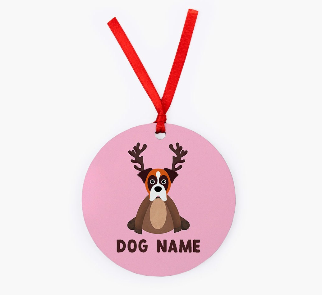 Reindog: Personalised {breedFullName} Christmas Decoration