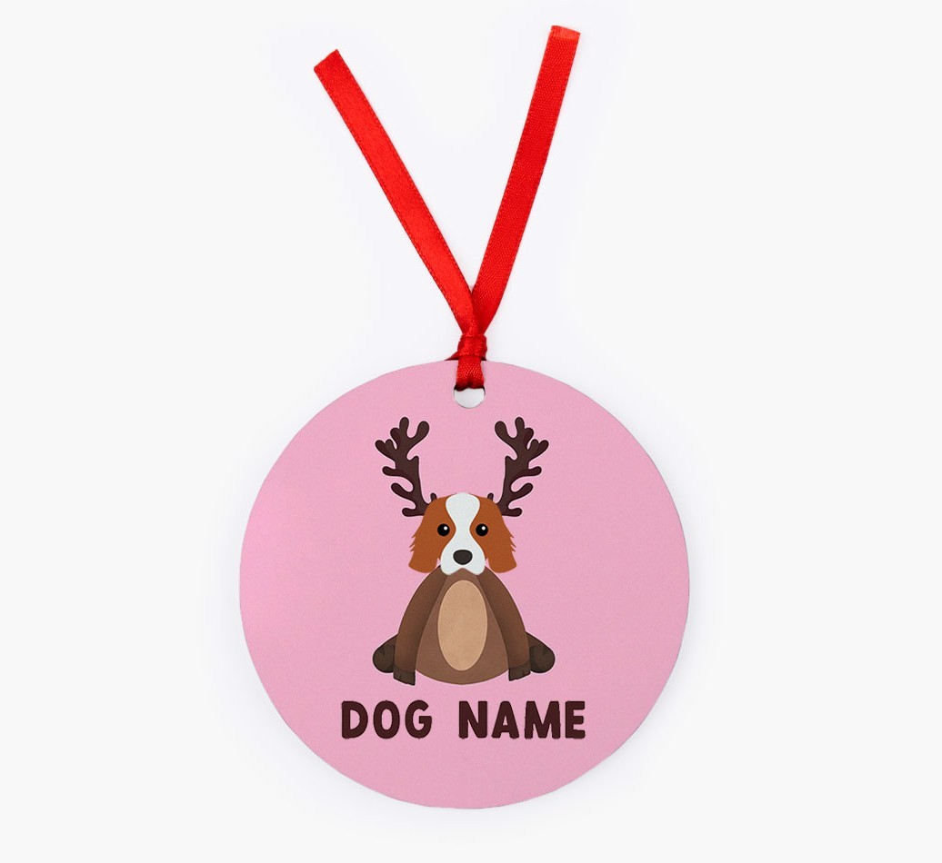 Reindog: Personalized {breedFullName} Christmas Decoration
