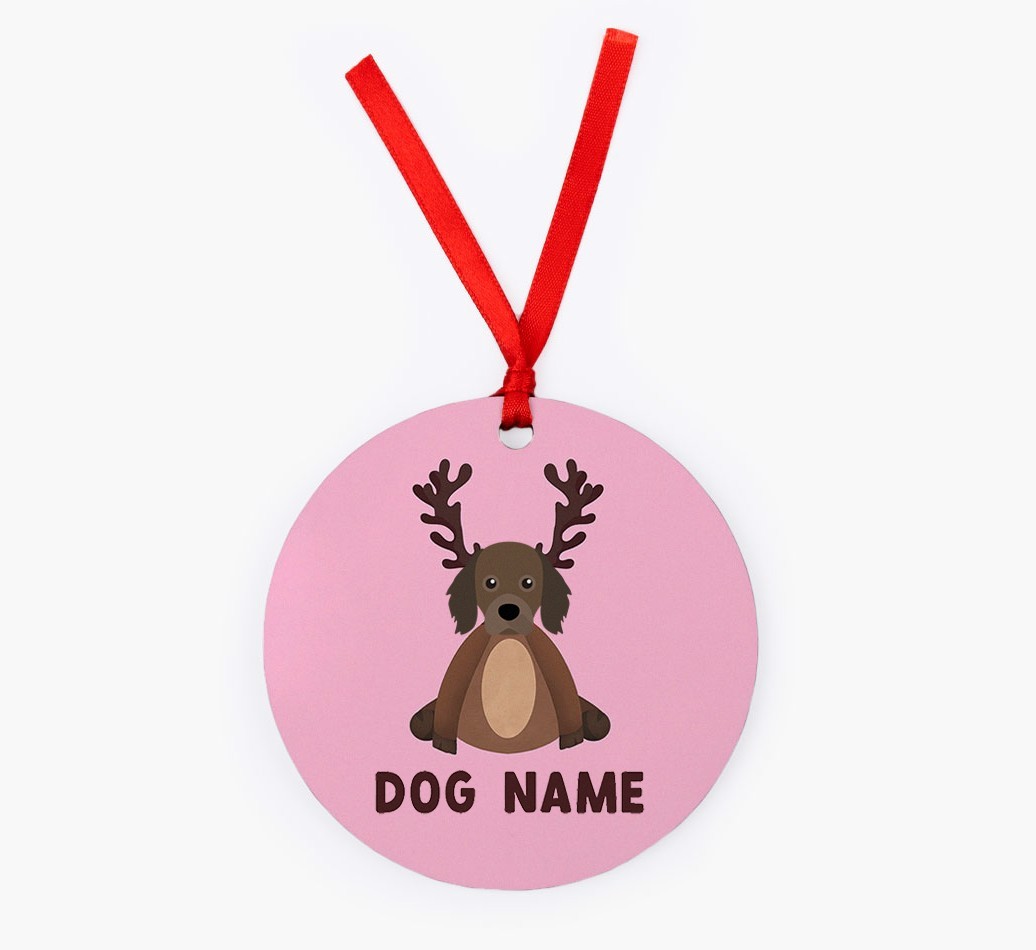 Reindog: Personalised {breedFullName} Christmas Decoration