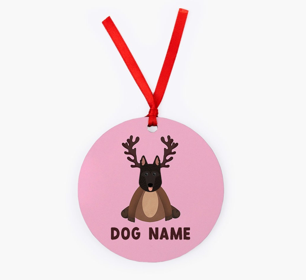 Reindog: Personalized {breedFullName} Christmas Decoration