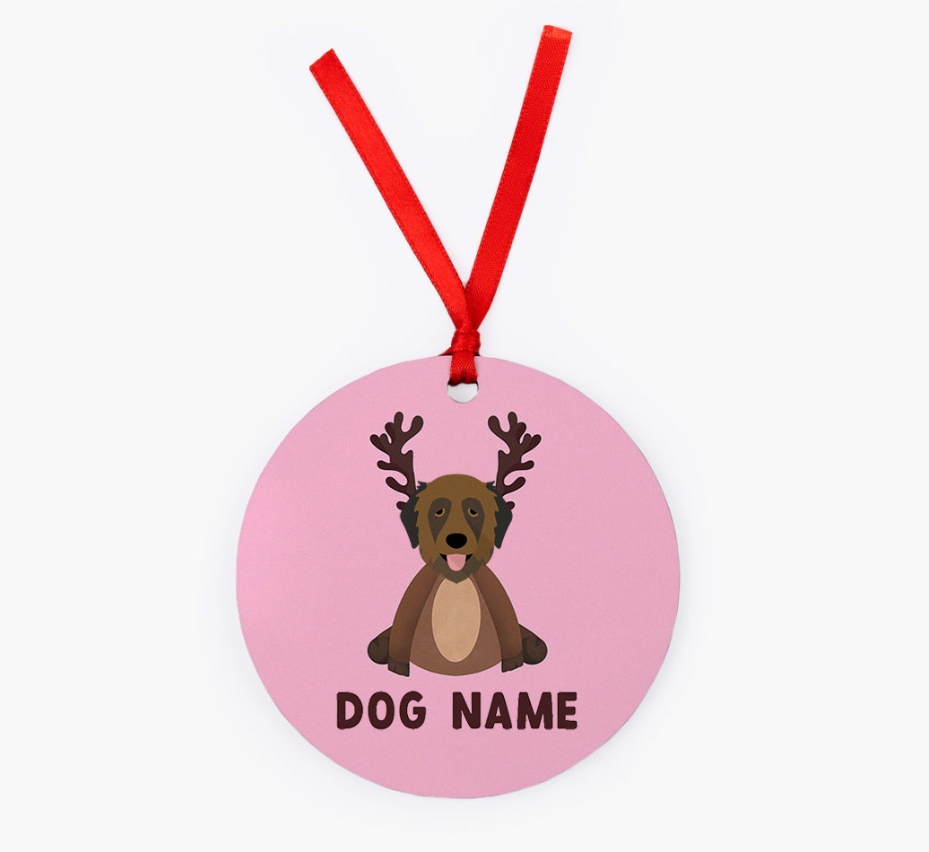 Reindog: Personalised {breedFullName} Christmas Decoration