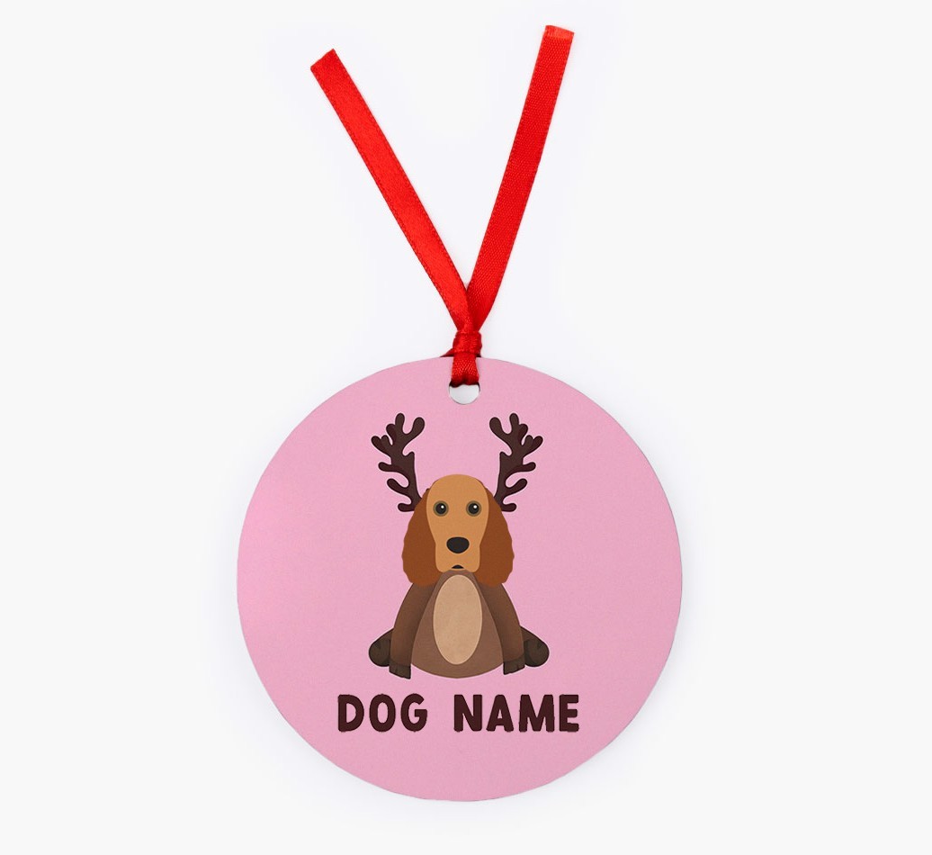 Reindog: Personalized {breedFullName} Christmas Decoration