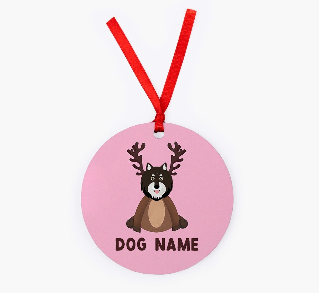 Reindog: Personalized {breedFullName} Christmas Decoration