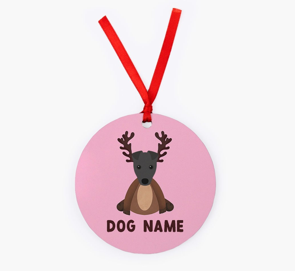 Reindog: Personalised {breedFullName} Christmas Decoration
