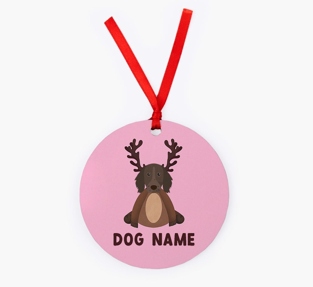 Reindog: Personalized {breedFullName} Christmas Decoration