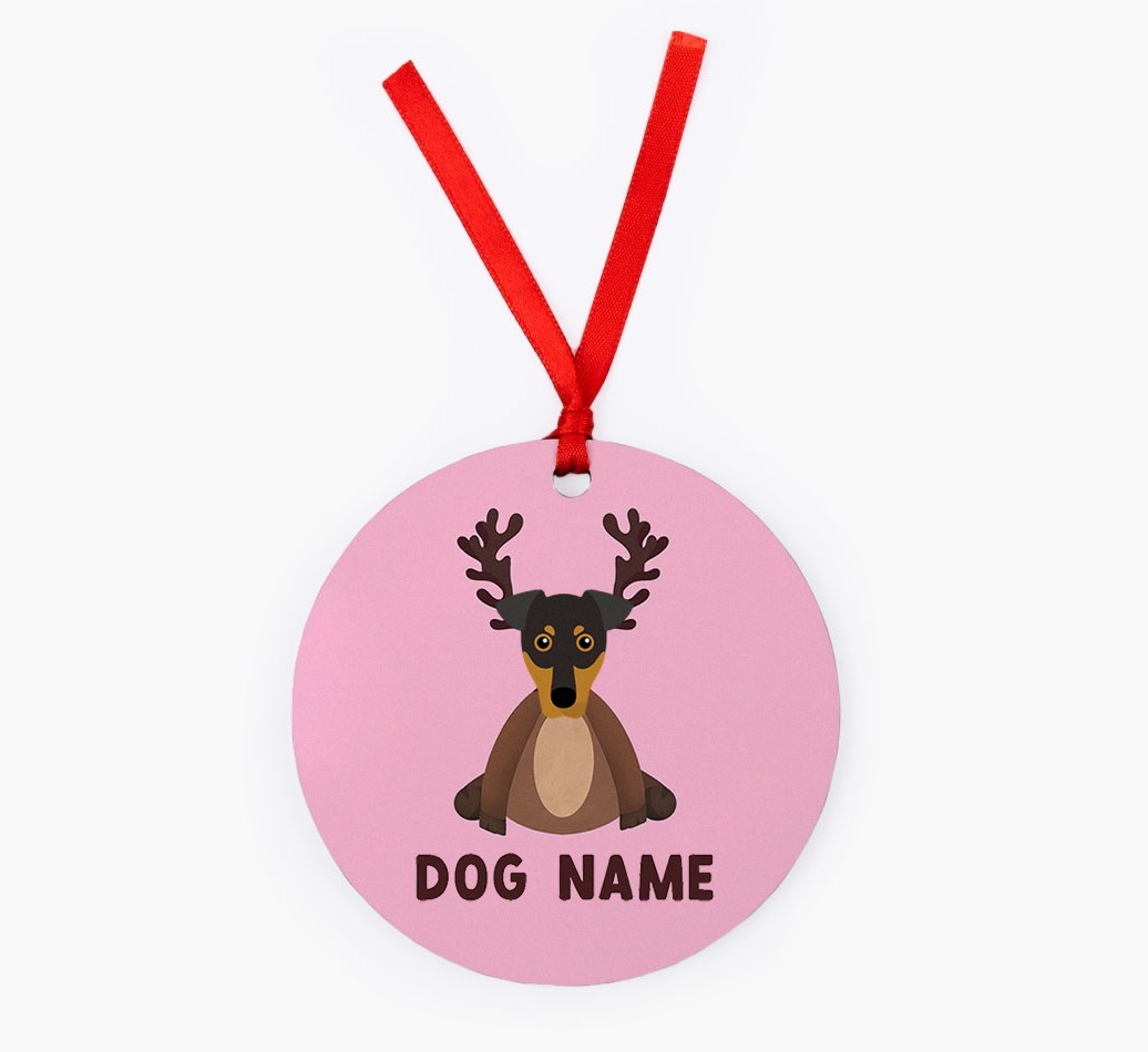 Reindog: Personalised {breedFullName} Christmas Decoration