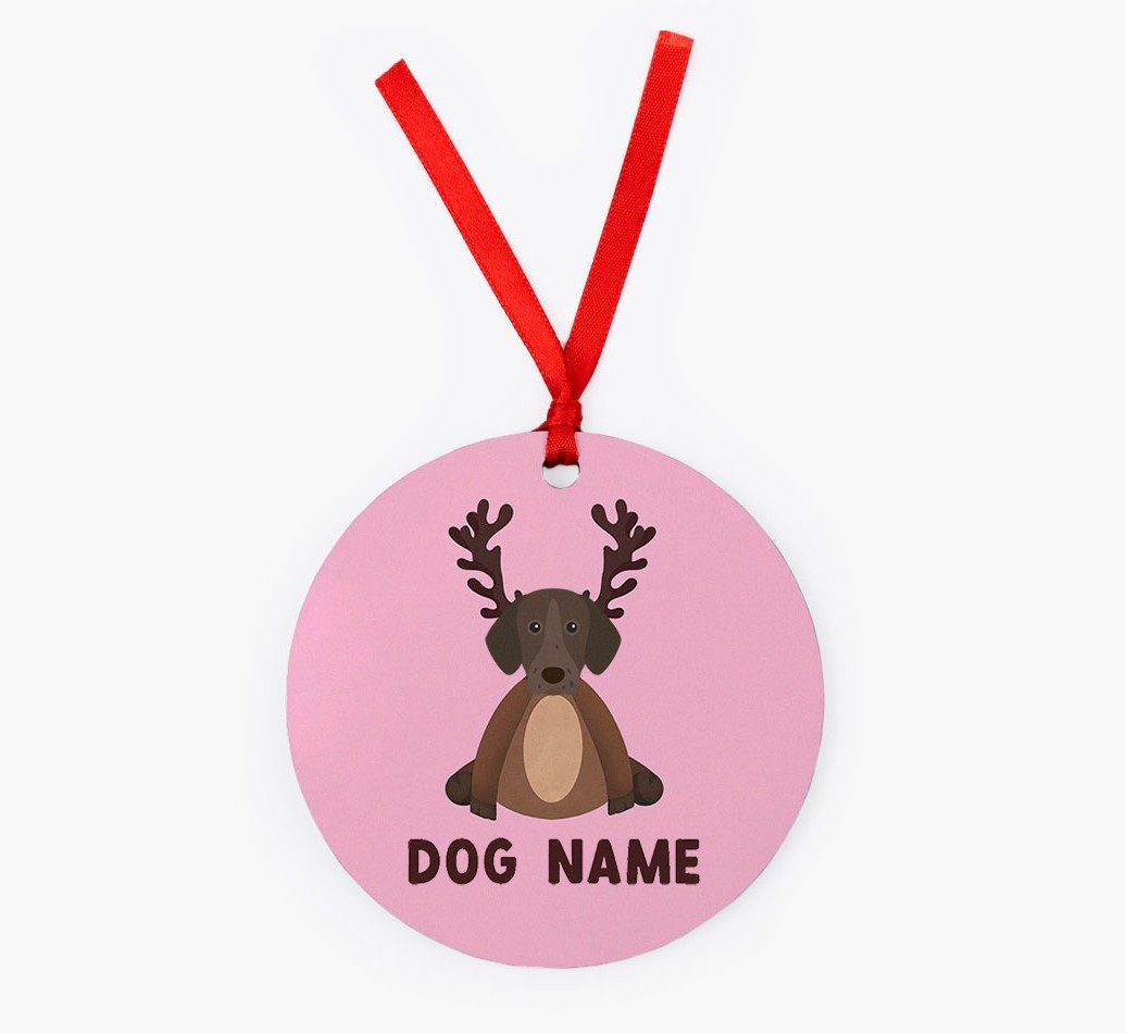 Reindog: Personalized {breedFullName} Christmas Decoration